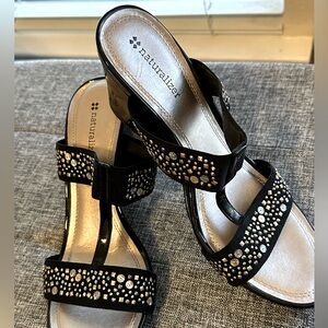 Black studded Naturalizer shoes in a size 8 1/2 M